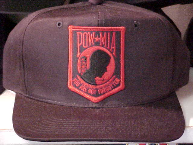 POW Hat Red Patch