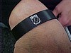 Black Alum Bracelet POW Emblem