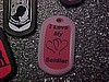 I Love My Soldier Tag w/ White Silencer RedTag and 4" chain