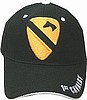 1st CAV Hat Black