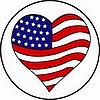 2 1/4" Button American Heart