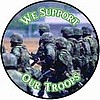 2 1/4" Button We Support Our Troops