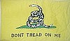 Don't Tread On Me Flag Yellow