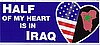 Half My Heart is in IRAQ Magnet