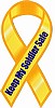 8" Yellow Ribbon Magnet Keep My Soldier Safe