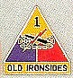 1st Armor Div Pin