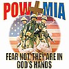 POW T-Shirt In Gods Hands Gray