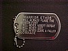 Warrior Ethos Engraved Stainless Steel Dog tag