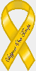 4" Yellow ribbon magnet Support Our Troops