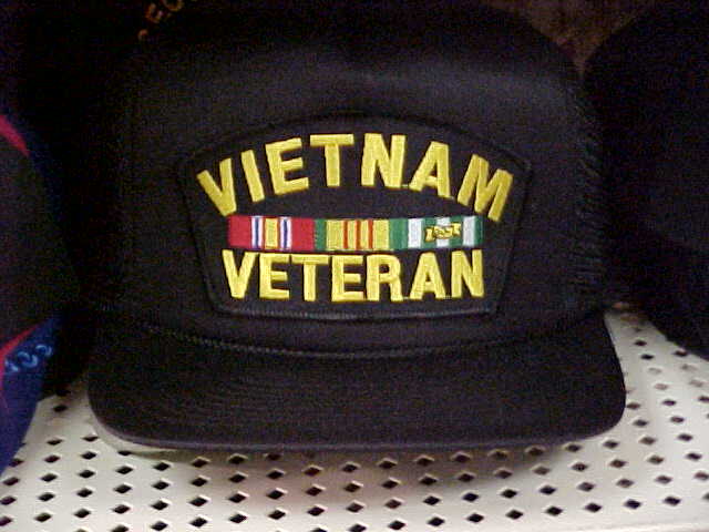 Vetnam Vet Hat with ribbons